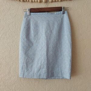 H&M Light Blue Pencil Skirt
